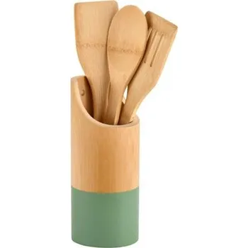KESPER Sada bambusového kuchyňského náčiní, Ø 9 cm, 4 ks, světle hnědá/zelená KESPER 81161