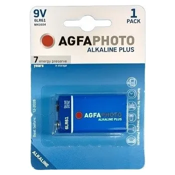 Článková baterie Alkalická baterie AgfaPhoto 9V (6F22) 1 ks