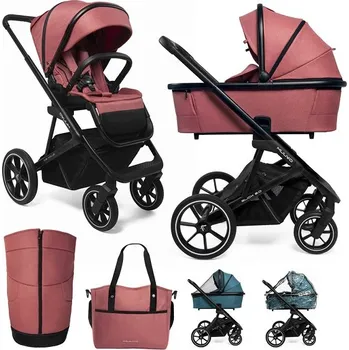 Kočárek MUUVO kombinovaný kočárek set 2v1 SLICK 2.0 Pure Pink