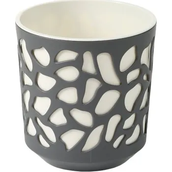 Obal na květináč NOHEL GARDEN Obal na květník DUET plastový d19x20cm