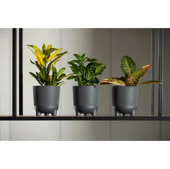 Hrnec Hrnec Lamela Aria 226-04, plastový, H 16 cm, černý