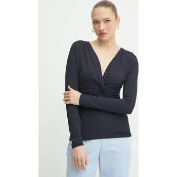 Dámská halenka Halenka BOSS dámská, tmavomodrá barva, hladká, 50534546 59X, vel. S