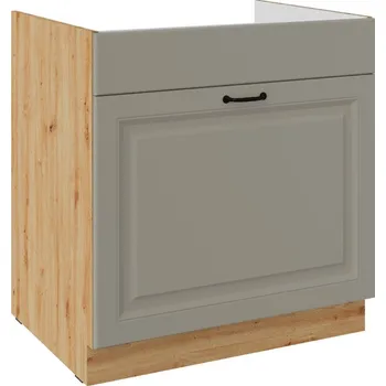 Stolarz-Lempert Kuchyňská skříňka Stilo ClayGRAR - dolní dřezová 80 ZL 1S, Clay Grey + Artisan