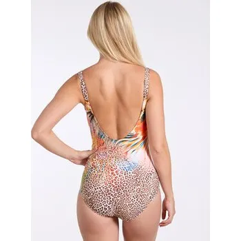 Dámské oblečení Sunflair Jednodílné plavky 72024 Hnědá 38F