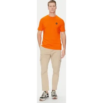 Pánské tričko Napapijri T-Shirt S-Badge NP0A4I3N Oranžová Regular Fit XL