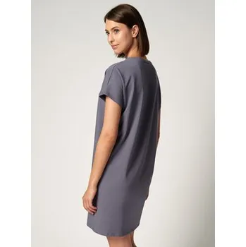 Dámská noční košile Huber Noční košile 19017 Šedá Regular Fit 38