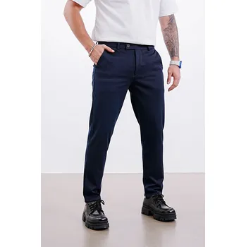 Pánské kalhoty 2Y Premium Modré chino kalhoty SPECTRAL Velikost: 36