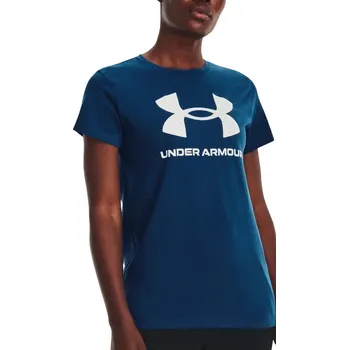 Dámské tričko Triko Under Armour UA W SPORTSTYLE LOGO SS-BLU 1356305-426 Velikost XS
