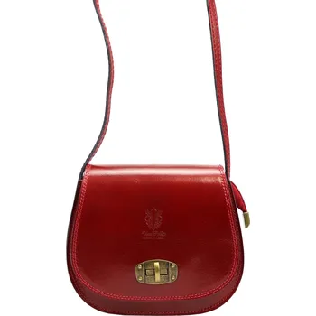 Kabelka Dámská kožená crossbody kabelka Gregorio 117 tmavě červená