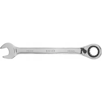 Klíč Očkoplochý klíč s ráčnou 15 mm Neo 09-327