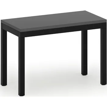 Šatní lavice, sedák - lamino, délka 600 mm, černé nohy, grafit