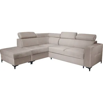 Obývací pokoj Sedací souprava DORIAN s taburetem | 167/232x263 | rozkládací + úlož. prostor | LEVÁ | VÝBĚR TKANIN