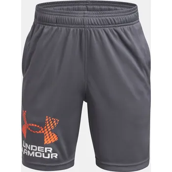 Chlapecké oblečení Chlapecké kraťasy Under Armour UA Tech Logo Shorts 1383333-025 Šedá YSM