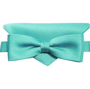 Motýlek Motýlek Brinkleys Modern s kapesníčkem - tmavě mátový