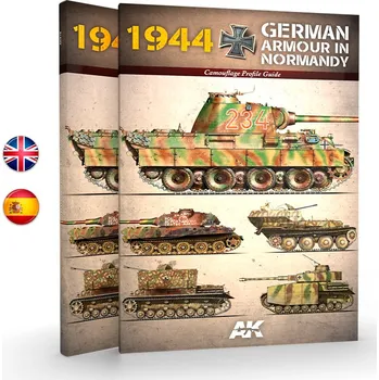 AK Interactive 1944 GERMAN ARMOUR IN NORMANDY - Camouflage Profile Guide - EN (AK Interactive)