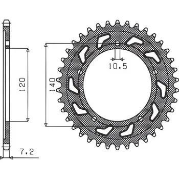 Řetězová sada pro motocykl SUNSTAR rozeta 4398 41 SUZUKI DL 1000, GSXR 750 00-03 (-1) (JTR1792.41) (řetěz 525) (439841JT) (SUNSTAR rozeta 4398 41 SUZUKI DL 1000, GSXR 750 00-03 (-1) (JTR1792.41) (řetěz 525) (439841JT))