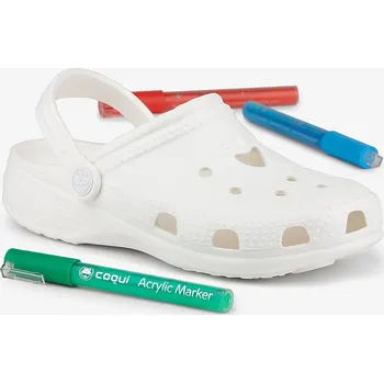 Dětská móda Dětské kroksy (rekreační obuv) COQUI-Big Frog white draw me Bílá 34/35