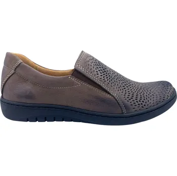 Dámské polobotky Dámské kožené mokasíny Kira 063 hnědé Velikost: 40 (EU)