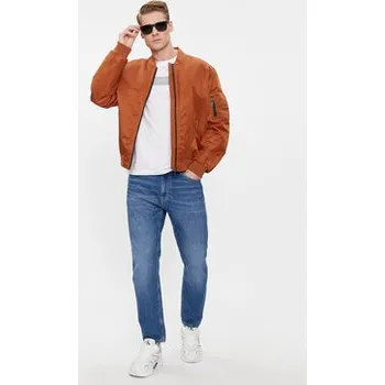 Pánský bomber Calvin Klein Bunda bomber Recycled Sateen Hero Bomber K10K109907 Hnědá Regular Fit XXL