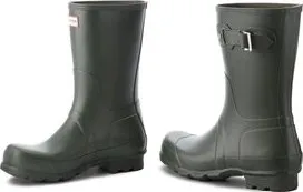 Pánské holínky Holínky Hunter Original Short MFS9000RMA Zelená 42