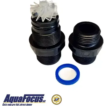 Filtrace vody Připojovací konektory s vodoměrnou vrtulkou a těsněním k řídícím ventilům RX79