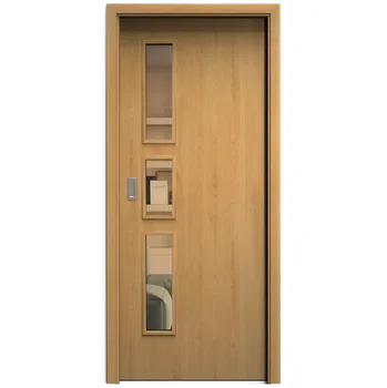 Interiérové dveře SAPELI ELEGANT KOMFORT M33 - START - POSUVNÉ DVEŘE VČ. ZÁRUBNĚ - Dub Průchozí šířka (cm): 80, Průchozí výška (cm): 197, Typ skla: Planibel bronz