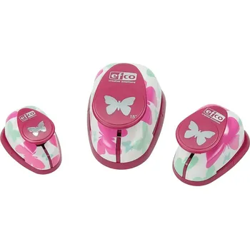 Dětské razítko EFCO Sada 3ks raznic motýl 1,5cm; 2,2cm a 3,5cm
