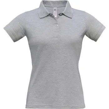 Dámská košile B&amp;C Dámská polokošile PW455 Heather Grey S