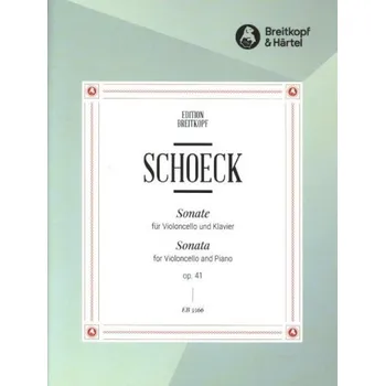Othmar Schoeck: Sonate op. 41 (noty na violoncello, klavír)