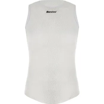 Funkční triko bez rukávů SANTINI Alpha White Varianta: XS/S