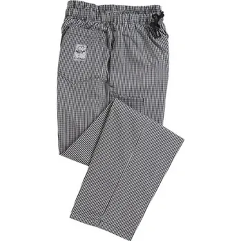 Gastro oděv Le Chef Profesionální gastro kalhoty DF54 Black Check 5XL
