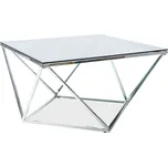 Casarredo Konferenční stolek SILVER A chrom/kouřové sklo