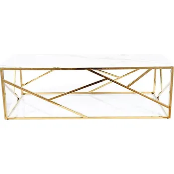 Konferenční stolek Casarredo Konferenční stolek ESCADA A II zlatý kov/ bílý mramor
