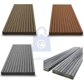 Plotovka Plotovka dřevoplastová WPC drážkovaná 100 x 10 x 1200 mm, rovná, zlatý dub, balení 1 ks