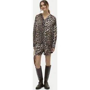 Dámská košile Vero Moda Košile Josie 10315150 Hnědá Oversize XS