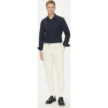 Pánská móda Calvin Klein Košile LV04LB145G Tmavomodrá Slim Fit M