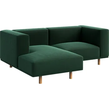 Pohovka Ame Yens Sametová rohová pohovka Kukumo 204 cm, levá