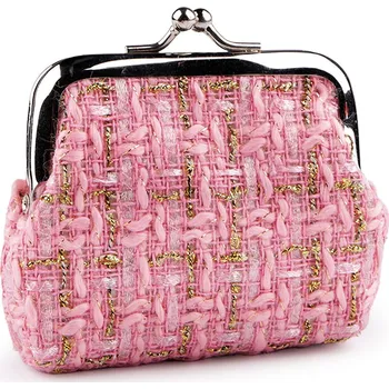 Peněženka Malá peněženka / mincovka s lurexem, barva 2 růžová sv.