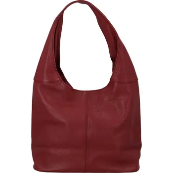Kabelka Praktická dámská kožená kabelka Safirka, červená
