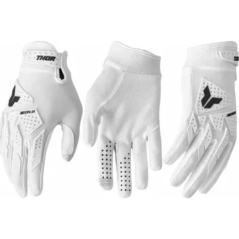 Moto rukavice Motokrosové / enduro / mtb rukavice THOR LAUNCHMODE XP barva bílá/černá