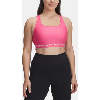 Podprsenka Dámská podprsenka Under Armour Crossback Mid Bra 1361034-672 Růžová XL