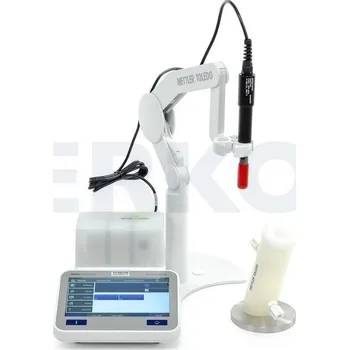 Konduktometr stolní Mettler Toledo SevenExcellence S700, Typ: S700-Trace, Popis: Stolní konduktometr SevenExcellence S700 s modulem pro měření konduktivity, dvěma záslepkami, elektrodou InLab Trace, průtočnou celou Flow-Cell, stojanovým držákem elektrod, 