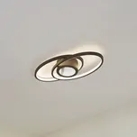 Lindby LED stropní svítidlo Thalina, 60 cm, stmívatelné, Infinity Tunnel - Stropní držák - Ø 16 cm, výška 8 cm černá, bílá, průhledná 1 x 26,1 W LED - Doprava zdarma