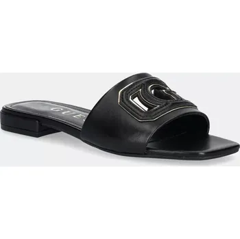 Dámské pantofle Pantofle Guess TARISHA dámské, černá barva, FLJTAR LEA19 FLJTAR.LEA19.BLKGO 99X, EUR 36