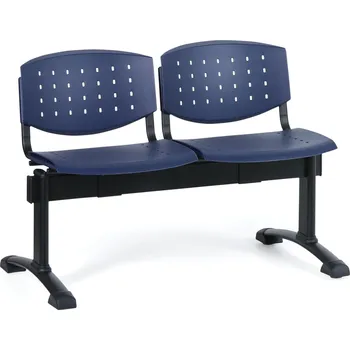Antares Plastová lavice do čekáren TONY, 2 místa, modrá