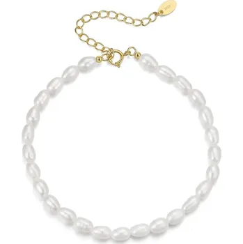Náramek Majya Stříbrný náramek s perlami ELEANA pozlacený Ag/; ≤2,98 g 11722