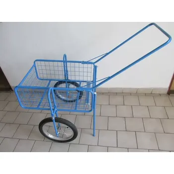 Dvoukolový ruční vozík Kovodružstvo Dvoukolový vozík Jahoda, modrá barva (550 x 780 x 340 mm)