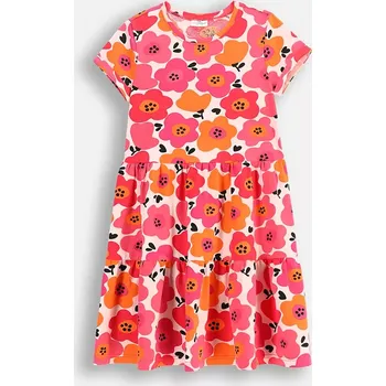 Dívčí šaty Dívčí šaty Coccodrillo růžová barva, mini, EVERYDAY GIRL WC5129203VGA 43X, vel. 104