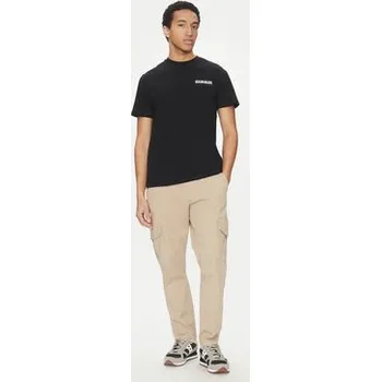 Pánské tričko Napapijri T-Shirt S-Dati NP0A4IE2 Černá Regular Fit XXL