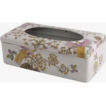 Úložný box QaQ Porcelánový box na kapesníky s přírodním vzorem